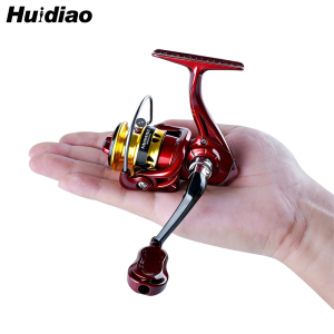 Huidiao Ultralight Ice Fishing Reel 158g 4.8:1 Gear Ratio Powerful Mini Spinning Reel 5KG Max Drag for Winter Fishing Trout Pike