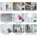 One-way Glass Self Adhesive Mirror Window Film DIY Reflective Insulated Foil Privacy for Home Office Decor Stickers Black Silver. 