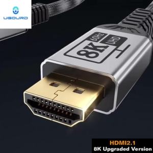UGOURD Cáp 2.1 Tương Thích HDMI Nâng Cấp 48Gbps Bện 8K 60Hz 4K 165Hz 144Hz HDR HDCP2.3 Cho PS5 Xbox Monitor HDTV