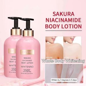 [Whiten by 3 degrees in 5 days] Sakura Niacinamide Whitening Body Lotion Skin Care Whitening Moisturizing Nourishing Face and Body Care