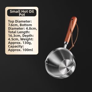 onlycook | Stainless Steel Hot Oil Small Pot For Drizzling