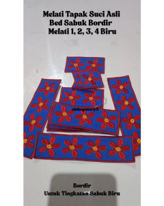 Melati Tapak Suci Asli / Bed Sabuk Bordir - Melati 1 2 3 4 Biru