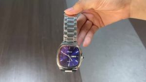 Casual Fashion Waterproof Quartz Watch For Men Glow-in-the-dark stainless steel square wristwatch