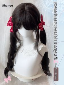 SHANGE | Long Daily Wear Wig With Bangs Double Buns or Loose