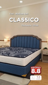 ESCON Springbed Classico Putih Hanya Kasur Spring Bed - FREE ONGKIR JABODETABEK