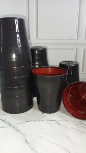 PROMO 12 GELAS RAMEN 578 GELAS MINUM GELAS RAMEN JEPANG BAHAN PLASTIK TEBAL PREMIUM GREAT