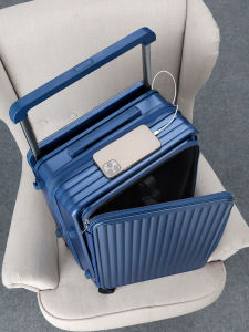 Ultra-Large Capacity Expanding 20-Inch Pullman Suitcase Flip Cover Travel Bag for Men And Women Fashionable Trendy PC Material