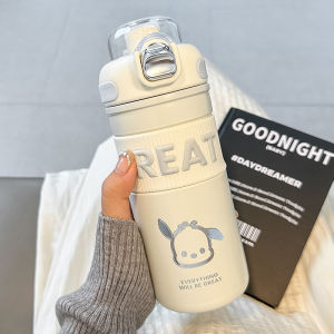 Large Capacity Insulated Stainless Steel Straw Cup for Women Simple Sporty Dual Use Cup High Aesthetic Value Daily Gift Cup