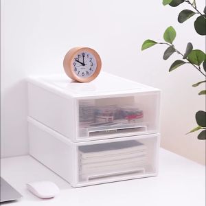 Johor Seller | Stackable Storage Box Multipurpose Plastic Wardrobe Drawer Rack