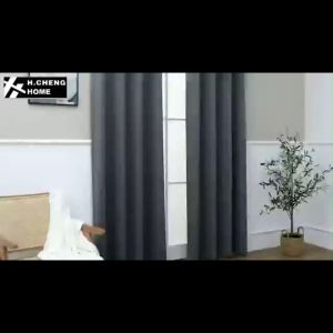 Sunshine Cottage COD New 2 PCS Blackout Curtain With Rings For Living Room Bedroom Window Treatment Blinds 140x160CM 140x220CM 140x255CM