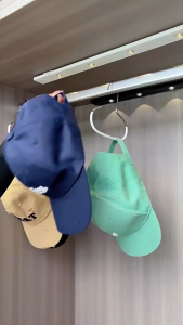 ONE-C1403 Gantungan Cincin Penyimpanan Tas Topi Syal Anti Slip Kait Dasi Organizer Gantungan Dinding