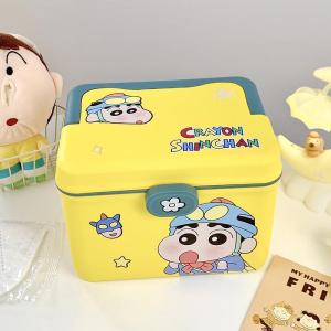 Portable Durable Cartoon Storage Box Multifunctional Handheld Medicine Box Utility Bucket New Year Gift Storage Organizer
