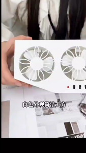 【Local delivery】New Solar Energy Air Circulation Fan 3 Heads Portable Deodorization Ventilator Solar Charging Auto Ventilation Fan Multi-angle Adjustable for Vehicle Truck SUV