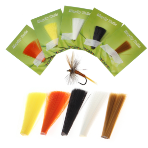 2pcs/5pcs Nylon Tapered Floating Fly Tying Material Mayfly Tail Fiber Perdigon Nymph Tails Ultra Fine Fibers Dry Fly Wings Tails
