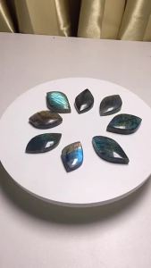 Đá Labradorite Tự Nhiên Hình Lá Đá Chữa Bệnh Năng Lượng Màu Xanh Tím Vàng Đồ Trang Trí Khoáng Vật Dùng Làm Đồ Trang Sức Tự Làm Reiki Trang Trí Nhà Cửa