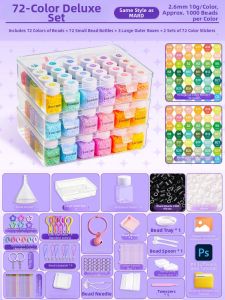 211 Colors 3D Merging Beads DIY Craft Kit Bottle