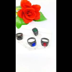 CINCIN PRIA TITANIUM BATU COLLOR LIST PERMATA HITAM SUPER ELEGAN ANTI LUNTUR DAN ANTI KARAT (COD)