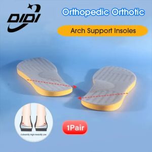 DIDI 1Pair Orthopedic Insoles กายอุปกรณ์เท้าแบน Health Sole Pad สําหรับใส่รองเท้า Arch Support pad สําหรับ plantar fasciitis Feet Care