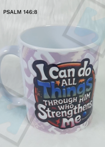 SAFYRE - Bible Verse Mug | Christian Inspirational Coffee Cup | Scripture Gift