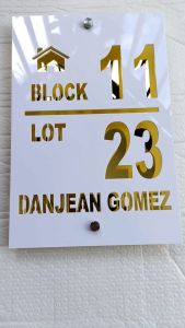 12x7 LASER CUT House Plate Number/Signage/Marker ACRYLIC
