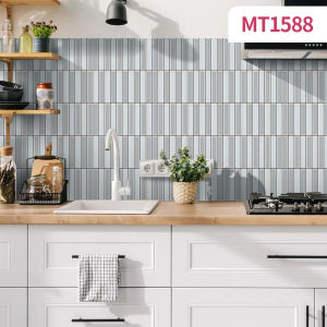 3D Wall Stickers Self Adhesive Waterproof Moisture Proof Kitchen Bathroom Tiles Decals European Style Marble Pattern