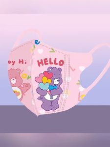 LYL 3d Kids Mask Cartoon Pattern Breathable Protection Face Mask Elastic Ear-Hanging Mask Independent Packaging