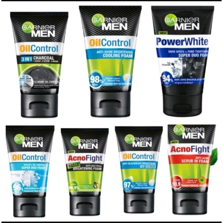 GARNIER MEN FACIAL FOAM PENCUCI MUKA UKURAN 100ML | Lazada Indonesia