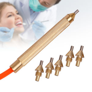 Dental Sandblasting Pen Tungsten Steel Nozzle Tip Dental Blaster Handle with 40cm Silicone Tube Professional Sandblaster Tool