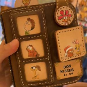 Portable Brown Leather Loose Leaf Notebook Vintage Style Cat A7 Bullet Journal Record Book Easy to Carry Universal Notebook