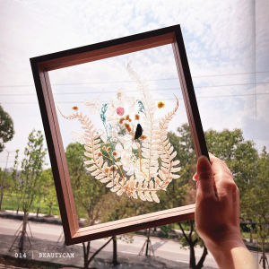Pressed Flower Creative Double-sided Clear Acrylic Wood Frame
