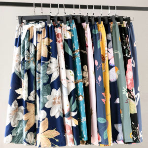 JIFANPAUL | Pure Silk Wide Leg Cropped Pants Summer Home Wear