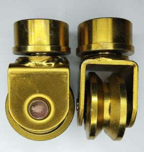 ☑️ JE 1pc 58mm Y or U Type Galvanized Rotational Swivel Roller Wheel - Sliding Swing Folding/Bi-Folding Gate