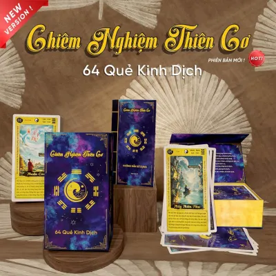 Bộ bài Chiêm Nghiệm Thiên Cơ - Bài Kinh Dịch: Tìm hiểu 64 quẻ kinh dịch tarot Trí tuệ tinh hoa - Độc đáo Lạ Sáng Tạo