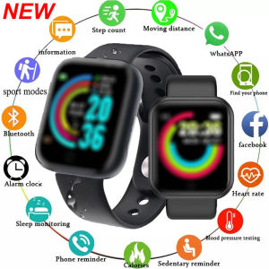 Smart Watch Men Women 1.3 Inch Screen Smartwatch Heart Rate Blood Pressure Monitor Fitness Tracker Watch Sports Smart Bracelet