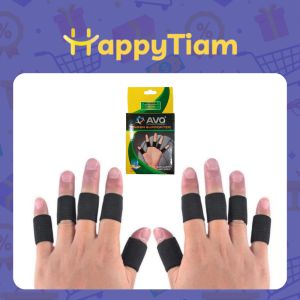 FINGER SUPPORTER AVO ORI 100% KARET BAND DEKER JARI KIPER HITAM ELASTIS BAND PELINDUNG TANGAN SUPPORT