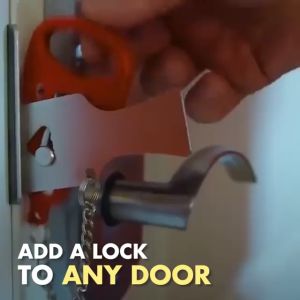 HOMEBOX 🇸🇬 Portable Travel Door Lock Hotel Home Security Door Lock Travel Door Stopper Lock Anti-Theft Travel Door Accommodation Door Locker