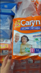 [ MUA 5 TẶNG 1 ] Tã dán caryn tiết kiệm đủ size M10 M18 L10 L18