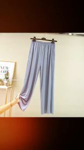 Hs-555538 Bark Crepe High Waist Wide Leg For Women.
