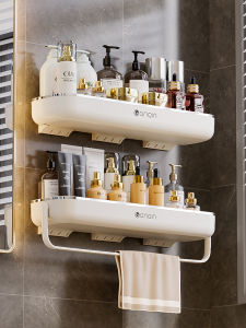 Wall-mounted Drill-free Bathroom Shelf