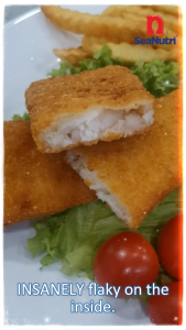 Premium Low-Fat Golden Crusted Alaskan Cod Fish Fillet
