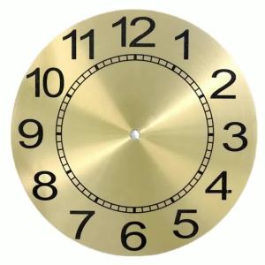 DIY Clock Face 9.5 Inch Clock Face Living Room Decor DIY Quartz Wall Clock Metal Wire Drawing Process Stylish Appearance