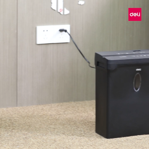 Deli Paper Shredder ET015 Mesin Penghancur Kertas Otomatis Cross Cut 10 Liter Kantor 10L