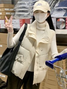 หลวม ผู้หญิง บุขนเป็ดผ้าฝ้าย เสื้อกั๊ก แจ๊กเก็ตไซส์ใหญ่ สไตล์เกาหลี ฤดูใบไม้ร่วง ฤดูหนาว สินค้าใหม่ ความสุข Bill Pay เสื้อแจ็คเก็ต