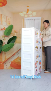 Tủ nhựa cho bé Tủ nhựa đa năng 3-6 tầng 37-65cm tủ nhựa duy tân tủ quần áo trẻ em PP an toàn tủ nhựa đựng quần áo tủ lưu trữ đồ chơi xinh xắn tiện lợi