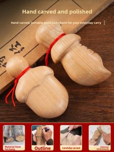 BINYUE | Bùa May Mắn Dạng Pendant Gỗ Đào Thật Handcrafted
