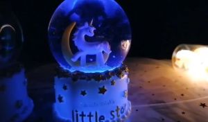 Quả cầu tuyết có nhạc phát sáng xinh xắn làm quà lưu niệm quà tặng ý nghĩa