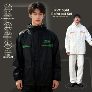 BONINGYU | Full Body Waterproof Raincoat and Pants Separate Anti-Storm