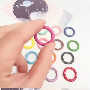 พร้อมส่ง🔥 ตะขอกลม ห่วงสปริง แบบหนา 3.5 mm.  ห่วงพวงกุญแจ DIY ห่วงกลม สำหรับ คล้องกระเป๋า โมเดล ตุ๊กตา