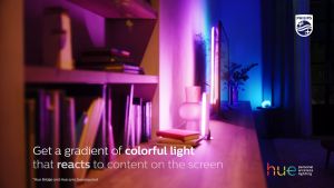 Philips Hue Play TV Gradient LED Backlight for 65 inch TVs (Sync with TV Music and Gaming) Hue Hub & Hue Sync Box Required | TV Backlight