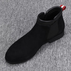 High-End Pure Leather Mens Shoes Spring Autumn New High-Top Casual Leather Shoes Fashionable Mens Footwear Cowhide Top Layer